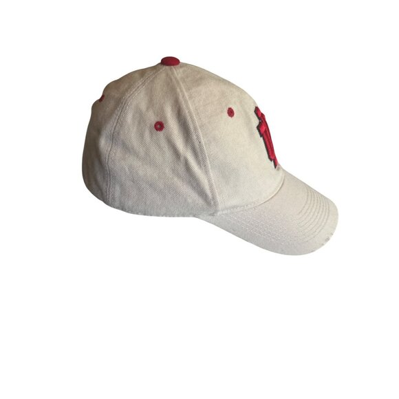 Indiana University IU Zephyr  Baseball Cap Beige & Red Acrylic Wool  7 5/8 - Picture 4 of 7